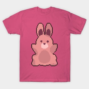 Carrot Chompers: Pixel Art Illustration for Rabbit-themed Tees T-Shirt